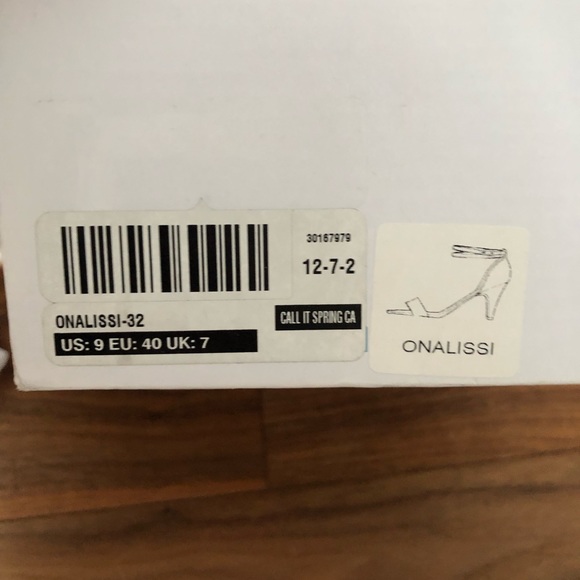 Call it spring- nude beige heel sandals - Picture 5 of 7